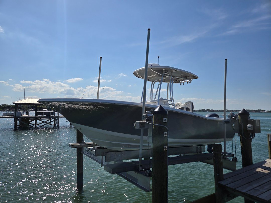 Beamless Boat Lift Installation in Stuart, Florida | Neptune Boat Lifts by Lands End Marine Construction Thumbnail